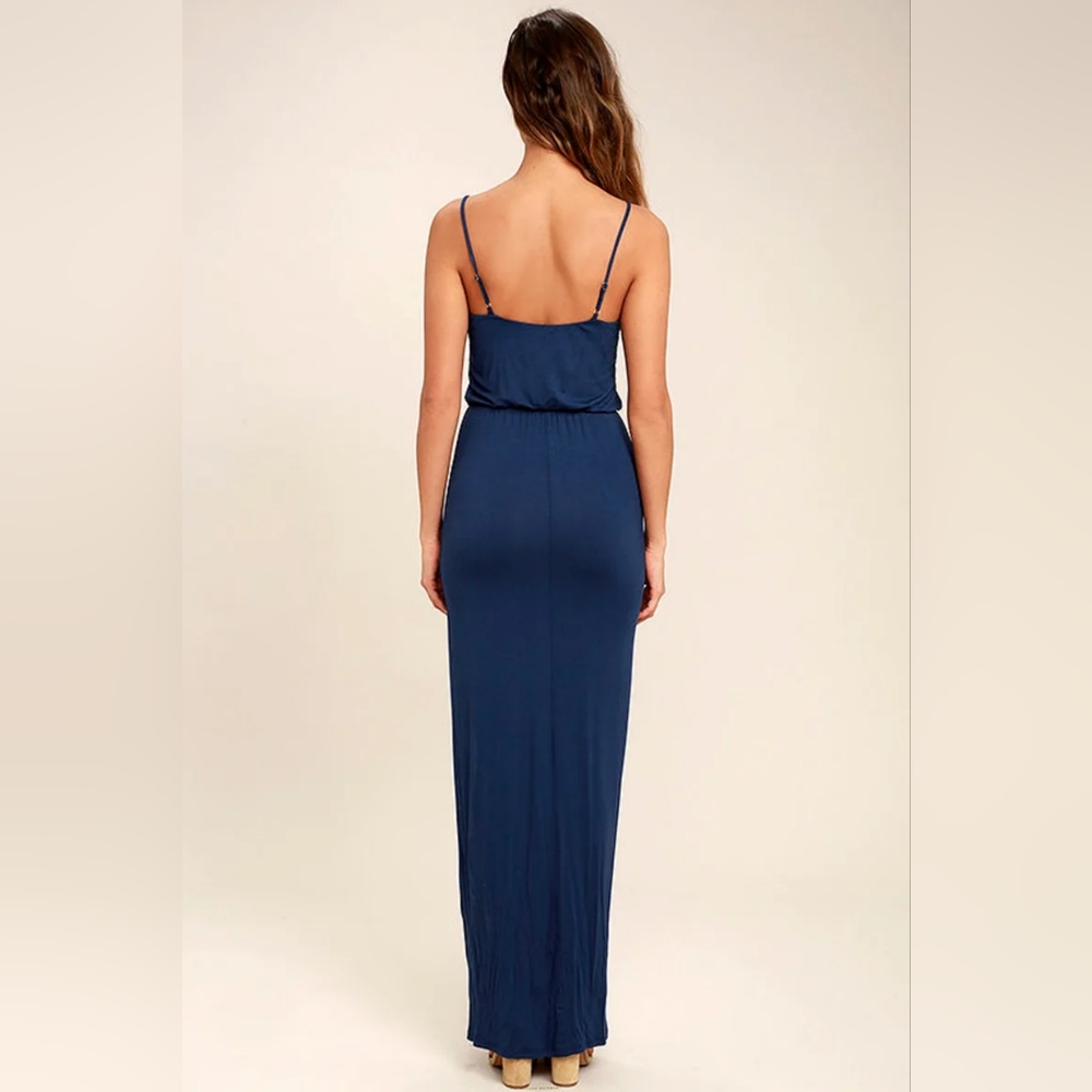 Lulus Watch the Sunset Navy Blue Maxi Dress - Picture 2 of 11